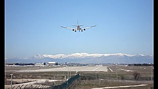 AVIONES ATERRIZANDO Y DESPEGANDO  Aeropuerto de Madrid Barajas [upl. by Monafo]