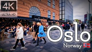 👣Walk with Me in Norway  Tjuvholmen amp Aker Brygge in Oslo  4K experience  Autumn 2023👣 [upl. by Sissy]