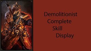 Demolitionist Skill Display Grim Dawn [upl. by Odranar]