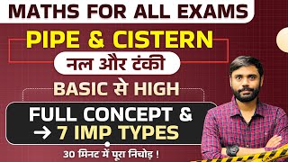 Pipe and Cistern नल और टंकी by Aditya Ranjan Sir Maths  7 IMP Types  Concepts amp Short Tricks 🔥 [upl. by Ias]