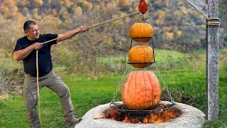 Cooking a Delicious Dish in A Pumpkin from the Garden The Whole Village Is Delighted [upl. by Vacuva208]