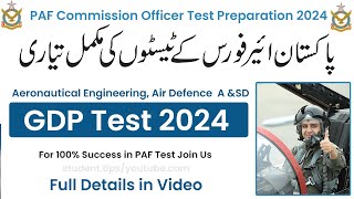 PAF GDP Test Preparation 2024  PAF Test Online Preparation [upl. by Aicemak]