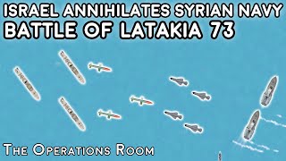 Latakia  The Israeli Navy Annihilates the Syrian Navy 1973  Animated [upl. by Odrarebe549]