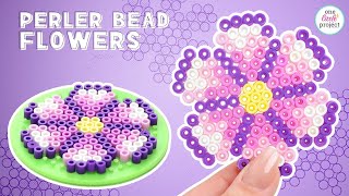 Perler Bead Flower  Easy Flower Perler Bead Patterns [upl. by Afihtan981]