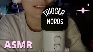 ASMR Palabras detonantes para sentir COSQUILLAS 🤤  TRIGGER WORDS  ASMR en Español [upl. by Jenny]