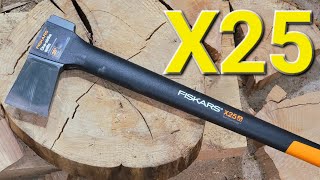 Fiskars X25 Is An EXTREMELY Useful Tool First Test [upl. by Wunder]