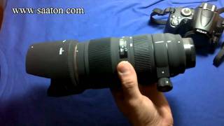 Sigma APO 70200mm D APO f28 EX DG HSM lens objektif ve d5000 e iliştirme [upl. by Acey227]