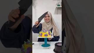 Pineapple cake cutting video  whipped cream cake  how to cut cake  how to make cake base at home [upl. by Lilia]