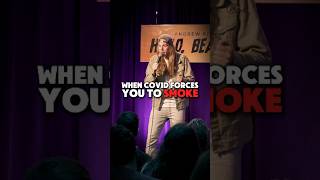 Inhaling stress exhaling mess 🚬😷 andrewrivers standup comedy funny [upl. by Enimajneb614]