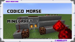 Código morse en Minecraft [upl. by Nahtanaj539]