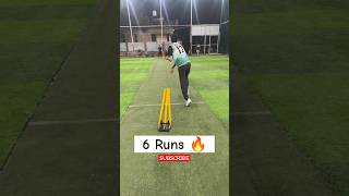 6 Runs 🔥 Slow Mo Video 🤗 shorts cricket turfcricket cricketshorts sixhitting boxcricket [upl. by Einaffets]