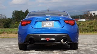 HKS RACING MUFFLER SINGLE SCION FRS 32016BT002 [upl. by Airtap74]