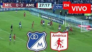 🔴 Millonarios vs América EN VIVO  Liga Betplay [upl. by Nonnag]