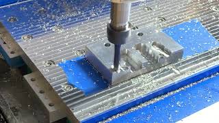 CNC 3018 cutting aluminum after a few upgrades sounds horrible but way better than the original [upl. by Ainuj]