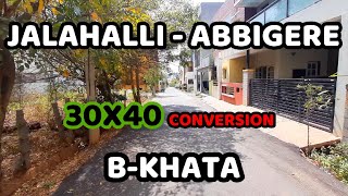 Abbigere 30X40 Conv BKhata West Jalahalli West LV Layout [upl. by Notlad]