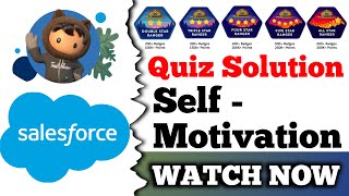 SelfMotivation  Salesforce Trailhead  Quiz Solution [upl. by Garzon485]