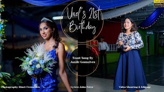 New Konkani Toast Song  Happy 21st Birthday Uriel  By Jazzle Gonsalves  2024 [upl. by Dragon]