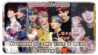 Bts yoonmin acting like a real couple❤😍🥰 suga and jimin bickering like old married couple👫bts [upl. by Eldwun176]