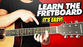 Learn The Fretboard  How To Memorize The Notes Of The Fretboard [upl. by Ellierim]