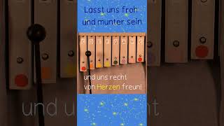 Lasst uns froh und munter sein Glockenspiel shorts Glockenspiel Kinderlieder [upl. by Arianne]