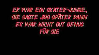 Avril Lavigne  Skater Boy German Lyrics [upl. by Lawley]