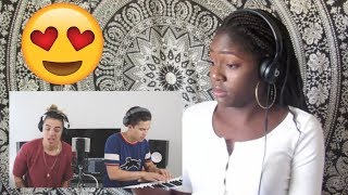 Redbone  Childish Gambino William Singe X Alex Aiono Cover  First Reaction [upl. by Nnairret960]