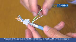 Draka UC Connect Cat 6A Jack Installation Video [upl. by Relyc]