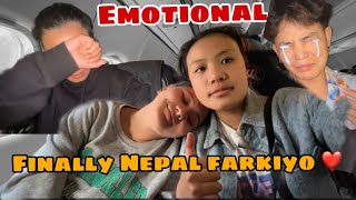 BYE BYE INDIA 🫶 EKASI NEPAL FARKINU PARNEY VAYO 🥹 DHANYABADH ETTI MAYA KO LAGI ❤️🙏 [upl. by Anatak108]