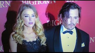 JOHNNY DEPP and AMBER HEARD meet KATE WINSLET at Palm Springs party [upl. by Dekow]