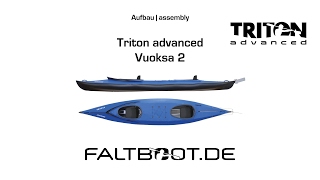 Triton Vuoska 2 advanced Faltboot Aufbau [upl. by Elleirol]