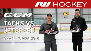 CCM Tacks amp JetSpeed Skate Line Comparison  OnIce Insight [upl. by Irtak379]