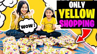 Shopping Only Yellow Color Things💛Yellow Color Challenge💛Colour Challenge💛Samayra Narula [upl. by Alegnasor714]