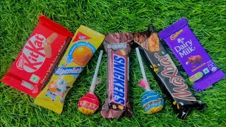 ASMR LOLLIPOP ICE CREAM Unpacking Kinder BIG Surprise eggs AND Lollipops candy Chocolate Sweets [upl. by Natsud]