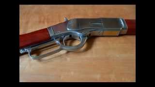 Winchester 1873 rifle homemade replica nonfiringwmv [upl. by Gilman189]