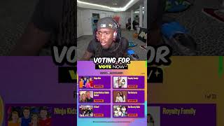 Kai Cenat votes FGTeeV for Nickelodeon 2024 Kids Choice Awards [upl. by Lleon]