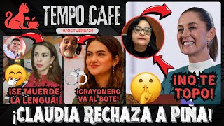 Claudia RECHAZA a Piña  Apoyo total a Andrea Chávez crayonero suda  TEMPO CAFE [upl. by Cottrell]