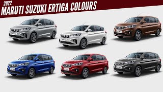 2022 Maruti Suzuki Ertiga  All Colour Options  Images  AUTOBICS [upl. by Magdaia641]