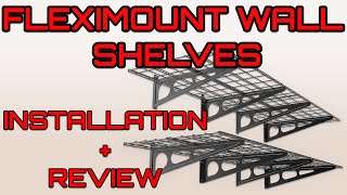 EASY Fleximount 2x6ft Wall Mounted Garage Shelving System INSTALLATION and UNBOXING REVIEW [upl. by Sajovich]