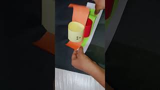 make a simple toy with colour paper😅😂 short  video [upl. by Eeliram609]