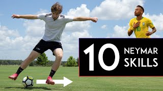 TOP 10 Neymar Skill Moves [upl. by Attegroeg]