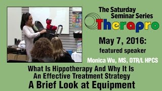 What is Hippotherapy A Brief Look at Equipment Therapro Saturday Seminar May 7 2016 [upl. by Moersch]