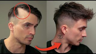 6 Brilliant Hairstyles To Hide Receding Hair amp Big Foreheads [upl. by Janna996]