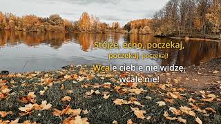 Zabawy z echem wersja karaokeinstrumentalna z linią melodyczną [upl. by Sane]