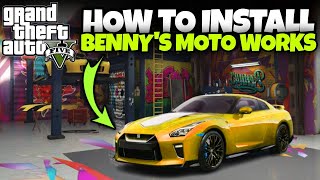 HOW TO INSTALL BENNYS ORIGINAL MOTORWORKS IN GTA 5 SP STORY MODE  DIGITAL GAREEB [upl. by Albertson758]