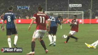 AC Milan VS Inter  21  All Goals Highlights Italian Super Cup Final 2011 [upl. by Ecraep895]