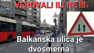 ZA NEVEROVATI BALKANSKA ULICA KOJA NIKAD NIJE BILA DVOSMERNA UZ LOŠE OBELEŽAVANJE POGLEDAJTE [upl. by Marlea]