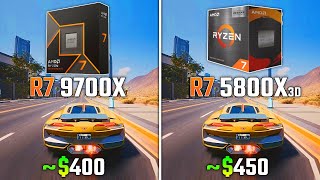 RYZEN 7 9700X vs RYZEN 7 5800X3D  Test in 6 Games [upl. by Kilah]