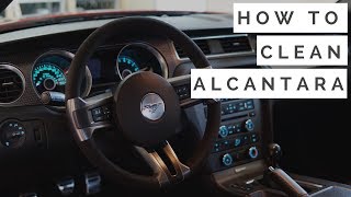 How To Clean A Alcantara Steering Wheel [upl. by Casi]