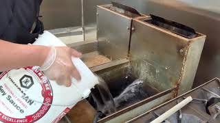 HOW TO CLEAN A COMMERCIAL KITCHEN DEEP FRYER [upl. by Neirual]