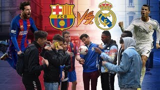 Messi VS Ronaldo  Botta e Risposta Tra Tifosi • Barcellona vs Real Madrid [upl. by Neirda]